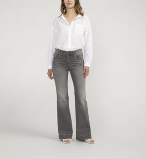 Kait Mid Rise Flare Leg Jeans