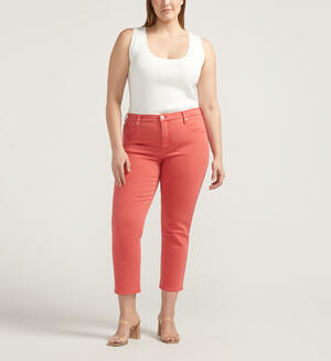 Cassie Mid Rise Cropped Pants Plus Size